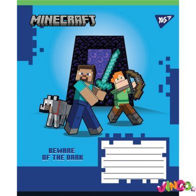 767569 А5 24 лін. Yes Minecraft Walls, зошит учнівський шкільний