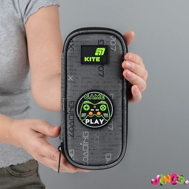 74478 Пенал Kite 662 Good Game, сірий