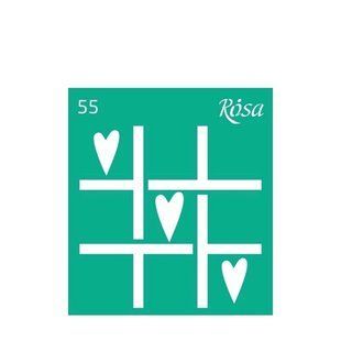 Багаторазовий самоклеючий трафарет ROSA TALENT Любов №55 (3625155)