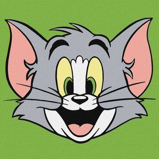 KHO1408 Набір для розпису по номерах для дітей WB "Tom and Jerry: Веселий Том" 15х15см