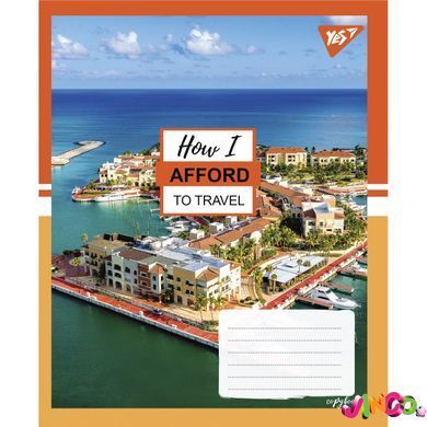Зошит для записів А5 96 лінія YES Travel.