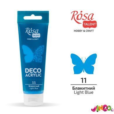 Акрил для декору Блакитний (11) матовий 75 мл ROSA Talent, Блакитна 11